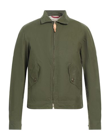 Shop Manifattura Ceccarelli Man Jacket Deep Jade Size 38 Cotton In Green