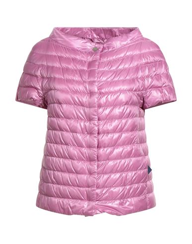 Herno Iconico Woman Puffer Mauve Size 4 Polyamide In Pink
