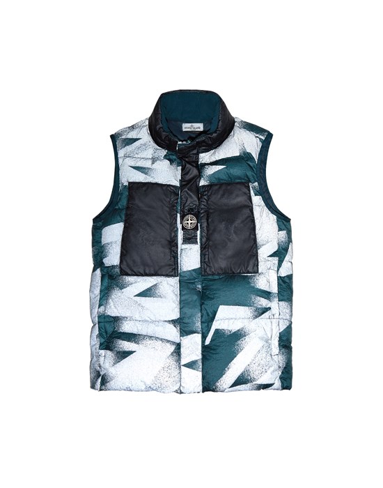 Gilet Homme G0235 S.I.DAZZLE REFLECTIVE CAMOUFLAGE ON LAMY-TC DOWN Front STONE ISLAND TEEN