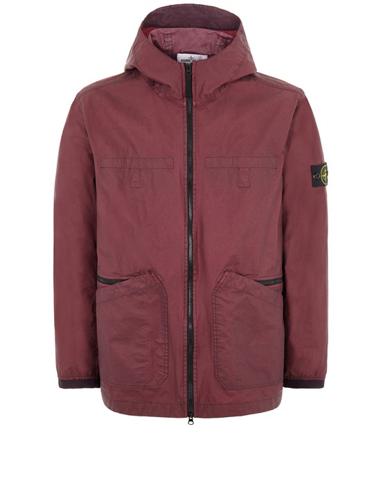 Sold out - STONE ISLAND 41630 AGGRESSIVE GOMMATO_GARMENT DYED 休闲夹克 男士 果浆色