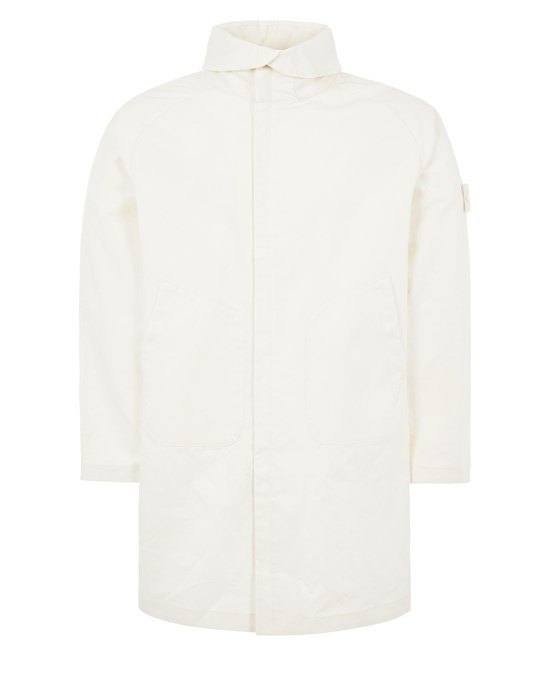 Sold out - STONE ISLAND 704F1 MAC SUPIMA® 2L_GHOST PIECE LONG JACKET Man Natural White
