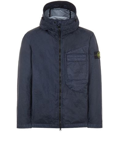 garment dyed overshirt stone island