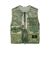 1 of 6 - Waistcoat Man G0622 COTTON RIPSTOP OFF-DYE OVD_GARMENT DYED Front STONE ISLAND