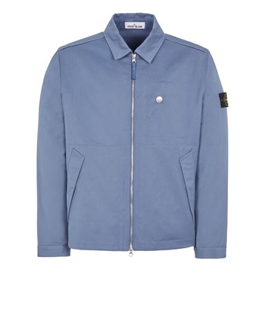 STONE ISLAND 42528 WORKWEAR R-GABARDINE Jacket Man Pastel Blue EUR 525