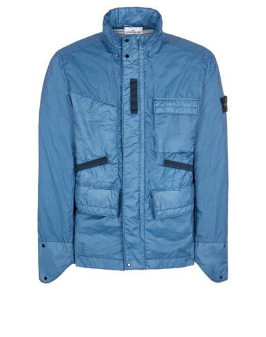 electric blue stone island jacket