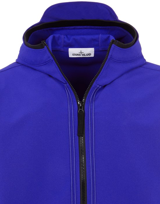 Royal blue cheap stone island jacket