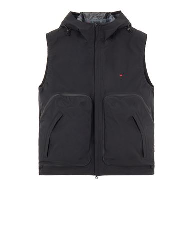 STONE ISLAND G05X1 3L GORE-TEX IN RECYCLED POLYESTER - SI MARINA Vest Man Black CAD 1264