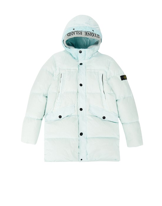 Blouson Homme 40533 GARMENT DYED CRINKLE REPS NY DOWN-TC Front STONE ISLAND TEEN