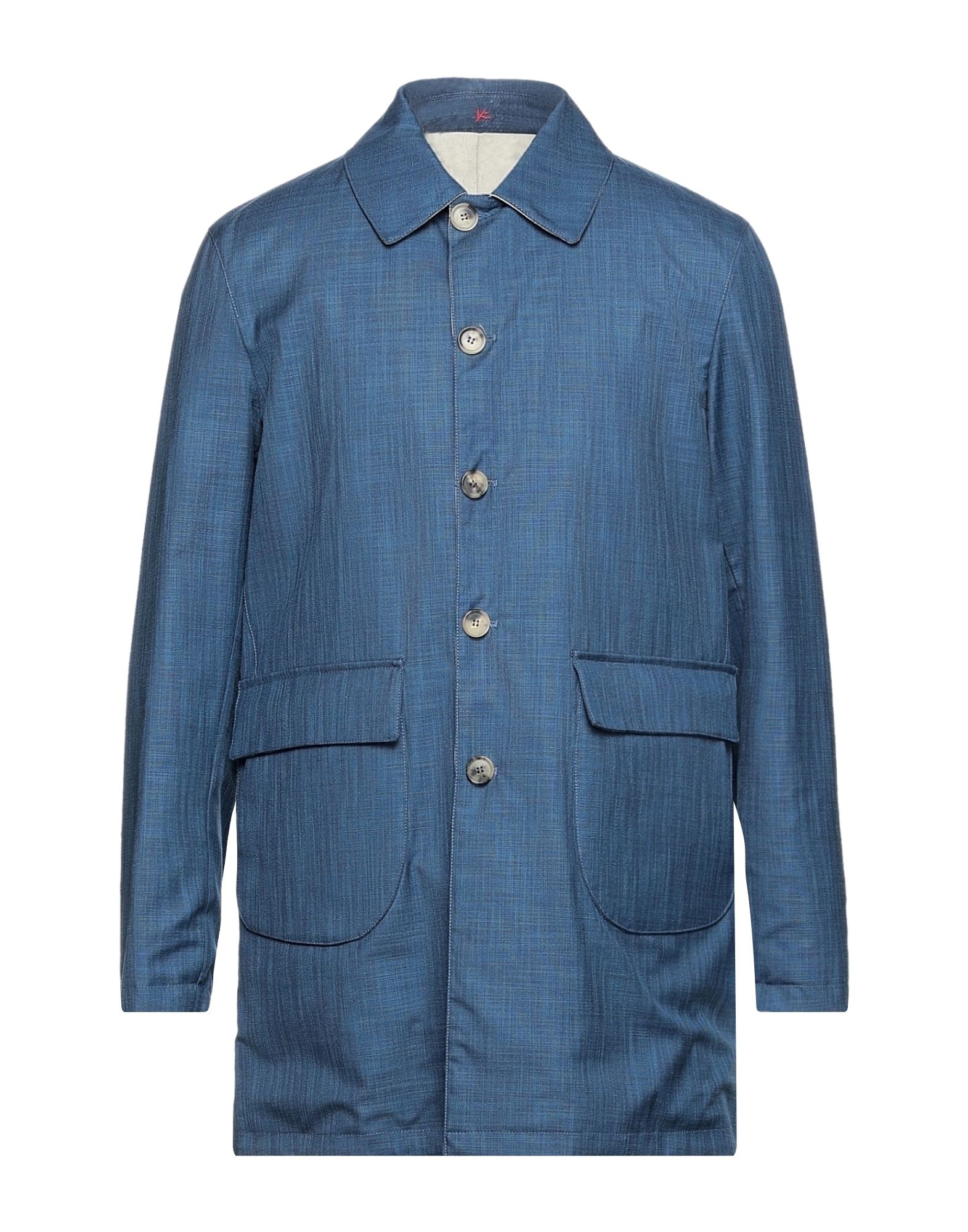 《セール開催中》ISAIA メンズ ライトコート ブルー 46 コットン 40% / ウール 37% / シルク 23%