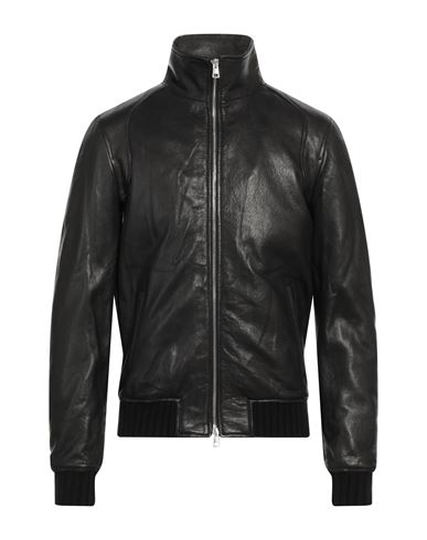 Delan Man Jacket Black Size 40 Ovine leather