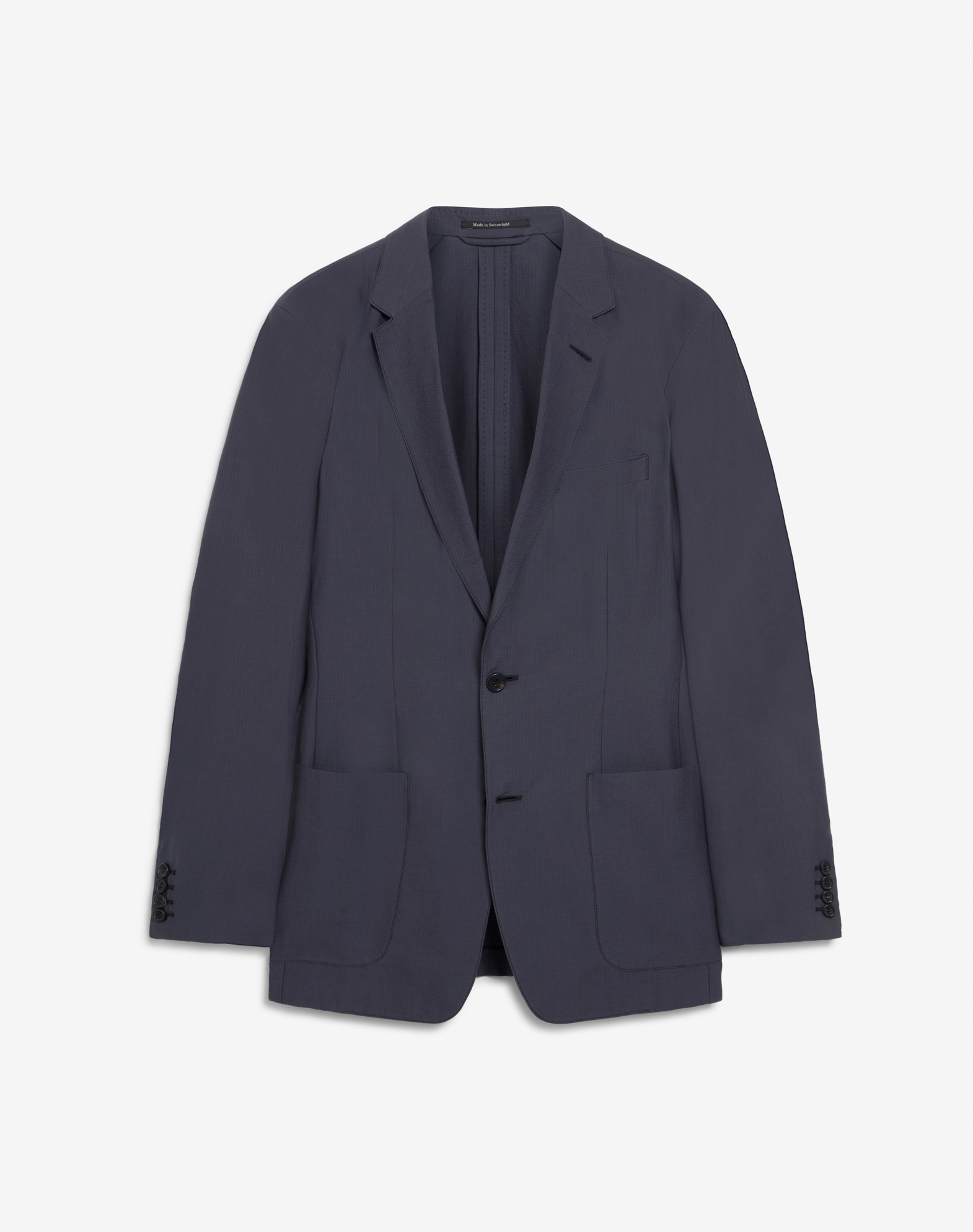 Dunhill Seersucker Mayfair Jacket In Grey