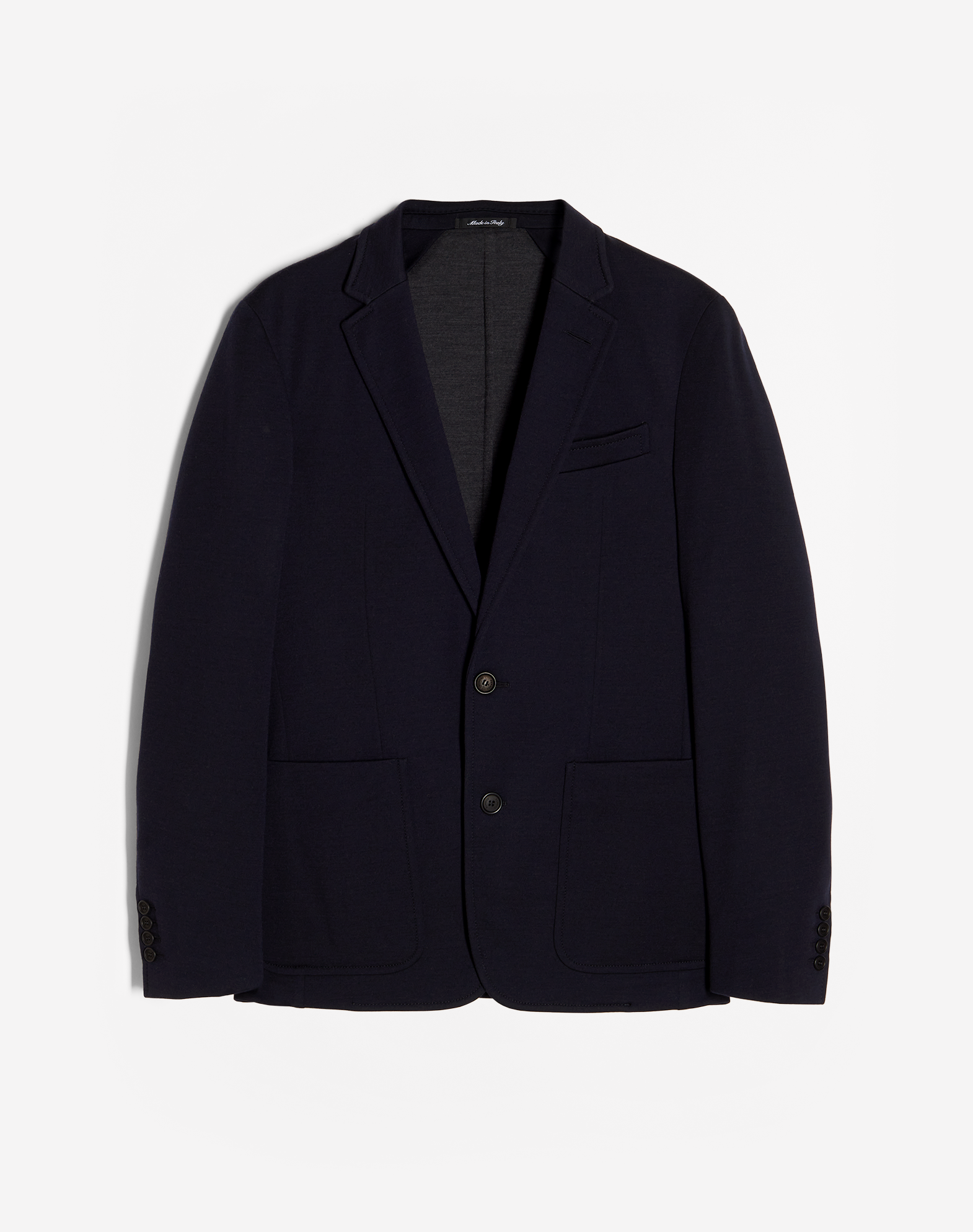 Dunhill Wool Jersey Blend Travel Single Breasted Jacket In Blue
