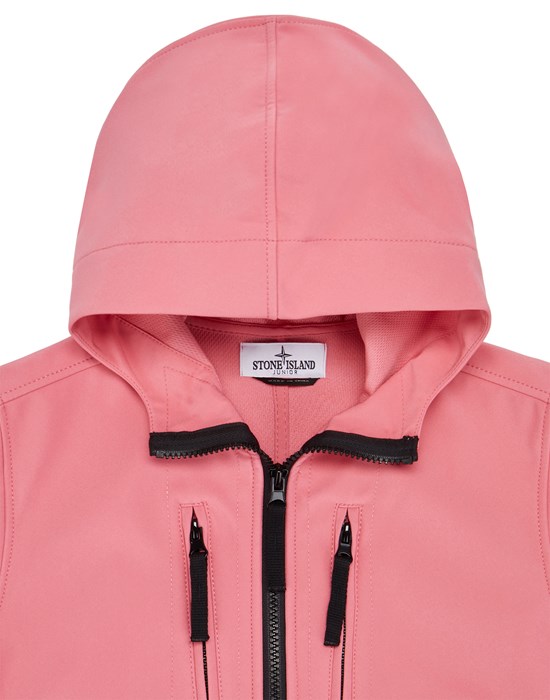 Pink stone island soft shell sale