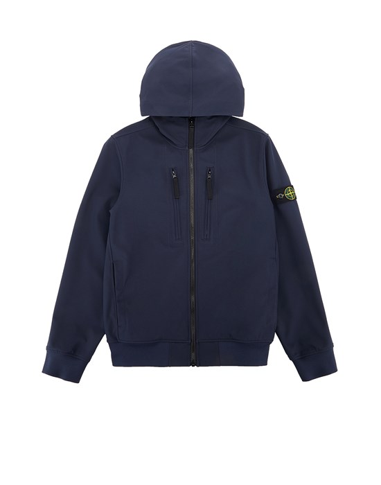 stone island soft shell hooded jacket