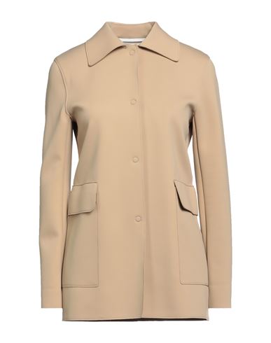 Harris Wharf London Woman Overcoat Sand Size 4 Polyamide, Elastane In Beige