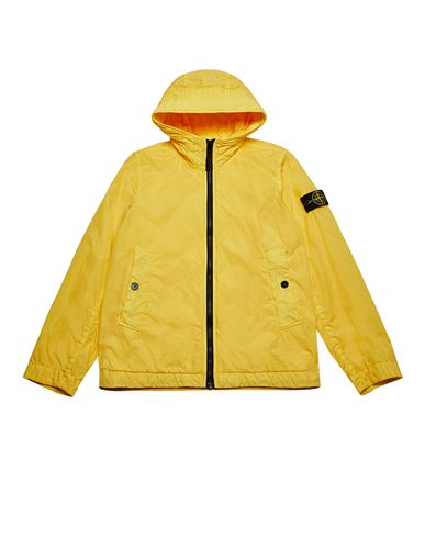 STONE ISLAND JUNIOR 40233 CRINKLE REPS NYLON GARMENT DYED Jacket Man Yellow EUR 235