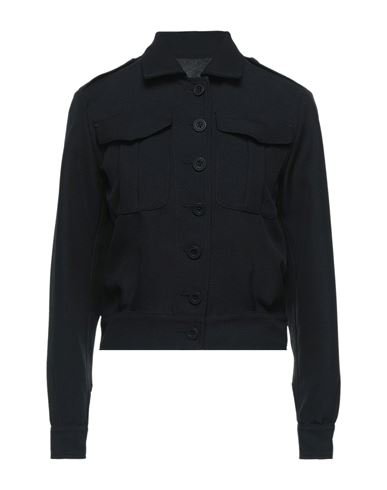 Man Coat Black Size 38 Virgin Wool, Polyamide, Cashmere
