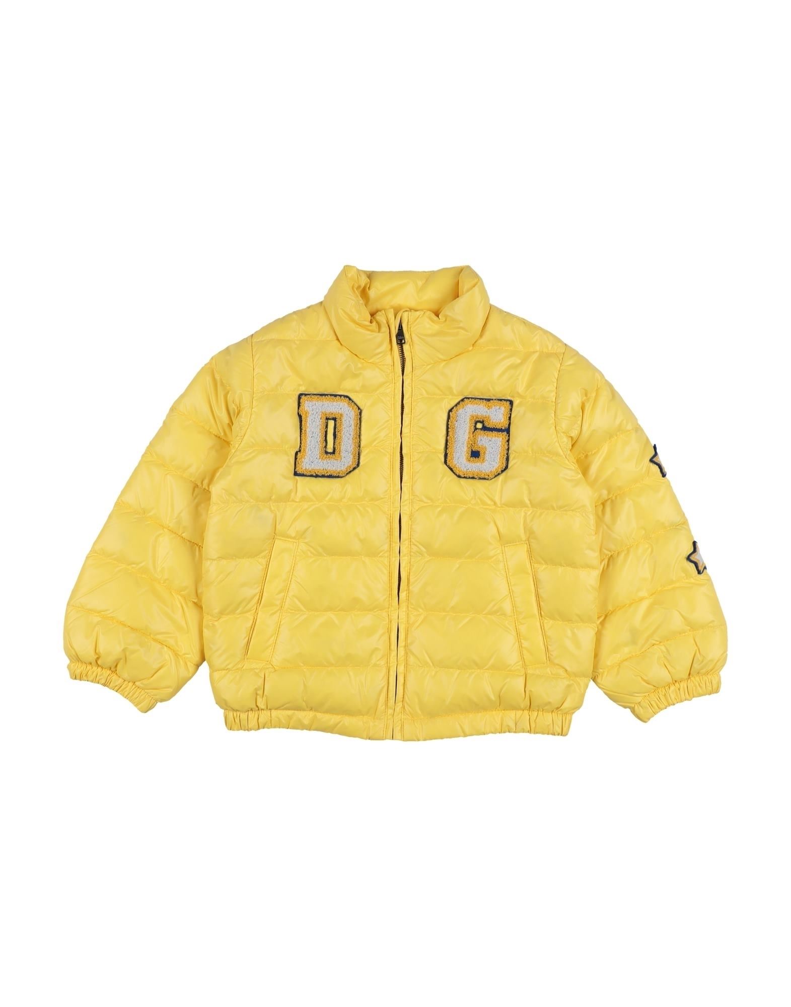 Dolce & Gabbana Kids' Down Jackets In Yellow