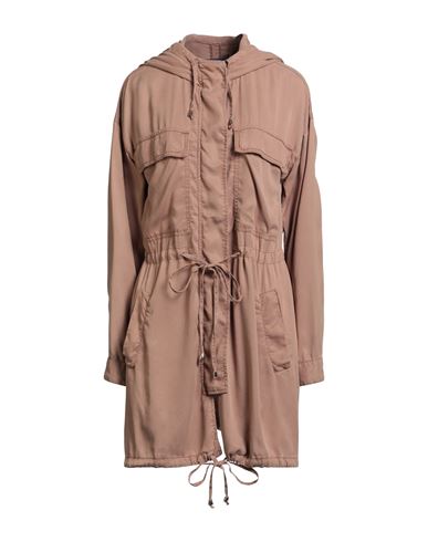 Trussardi Jeans Woman Overcoat & Trench Coat Light Brown Size 4 Lyocell In Neutral