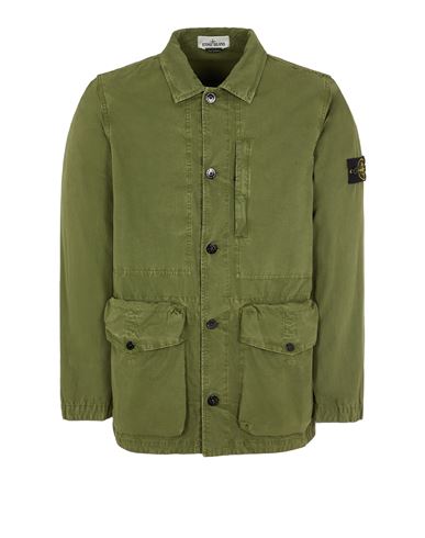 stone island brushed cotton jacket