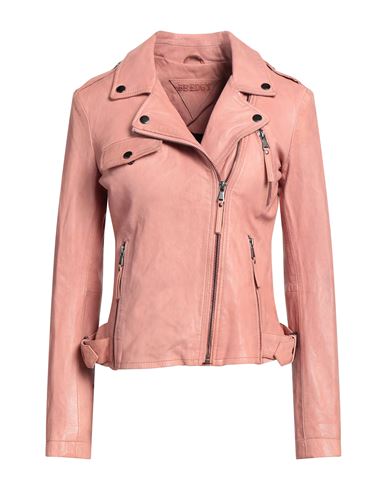 Be Edgy Woman Jacket Light Pink Size S Sheepskin