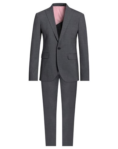 Dsquared2 Man Suit Lead Size 36 Virgin Wool, Elastane In Gray