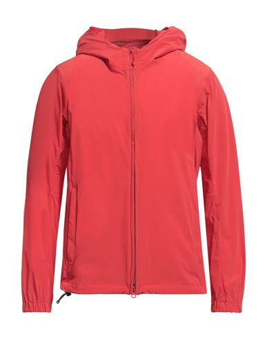 Shop Aspesi Man Jacket Red Size L Nylon, Elastane