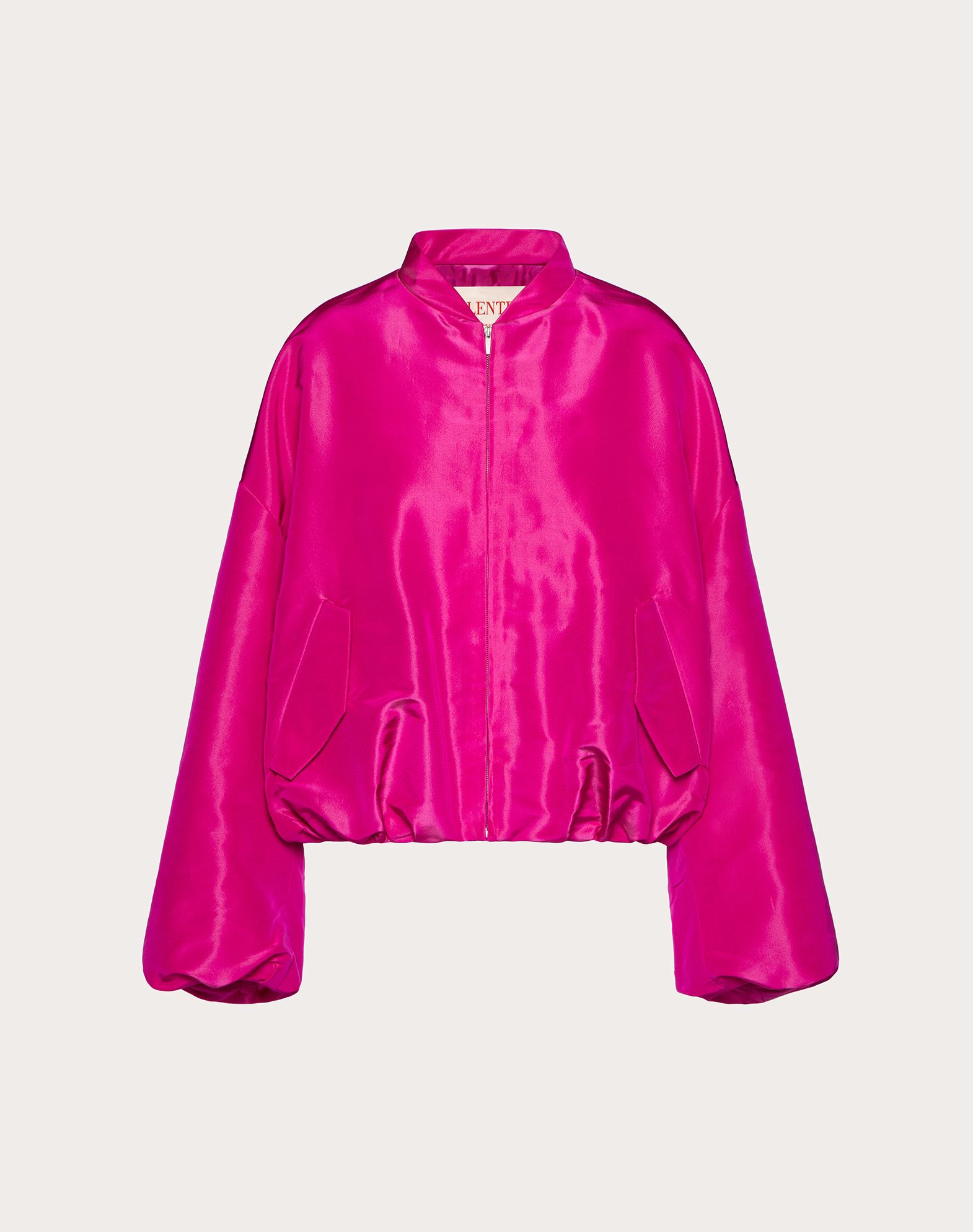 Valentino Zip-fastening Long-sleeve Jacket In Pink