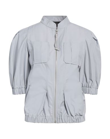 Mr & Mrs Italy Woman Jacket Light Grey Size M Cotton, Polyamide