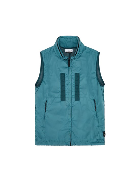 Gilet Homme G0132 STRETCH NYLON CANVAS_GARMENT DYED Front STONE ISLAND TEEN