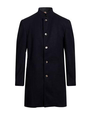 Why Not Brand Man Coat Midnight Blue Size 44 Polyester, Wool