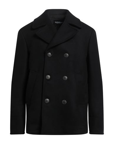 Dondup Man Coat Black Size 42 Virgin Wool, Polyamide