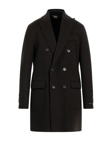 Paltò Man Coat Dark Brown Size 42 Wool, Nylon