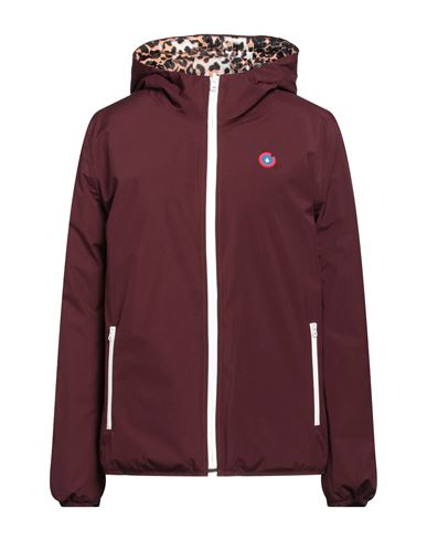 Flotte Woman Puffer Burgundy Size L Recycled Polyester, Recycled Nylon In Brown