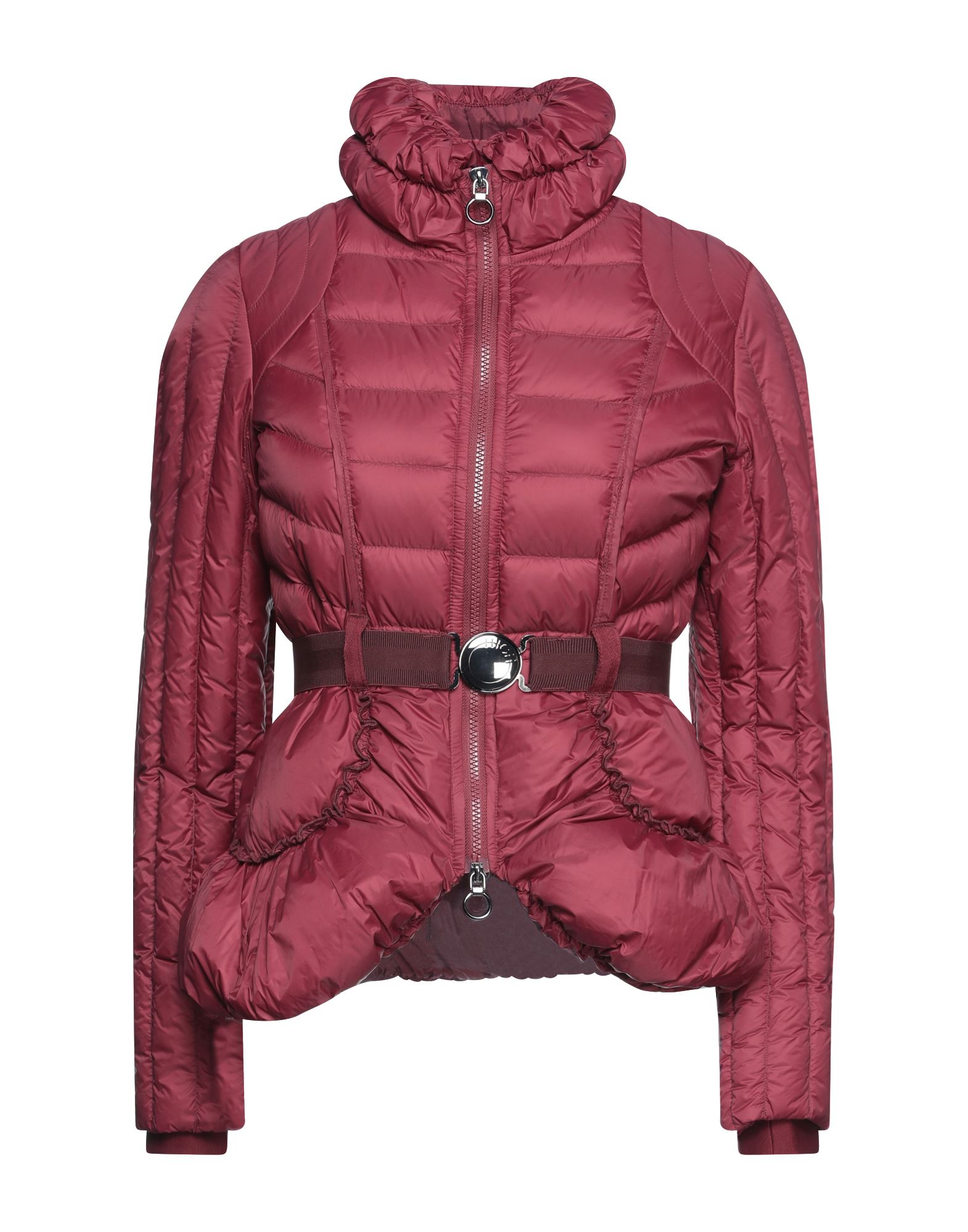 High Down Jackets In Maroon