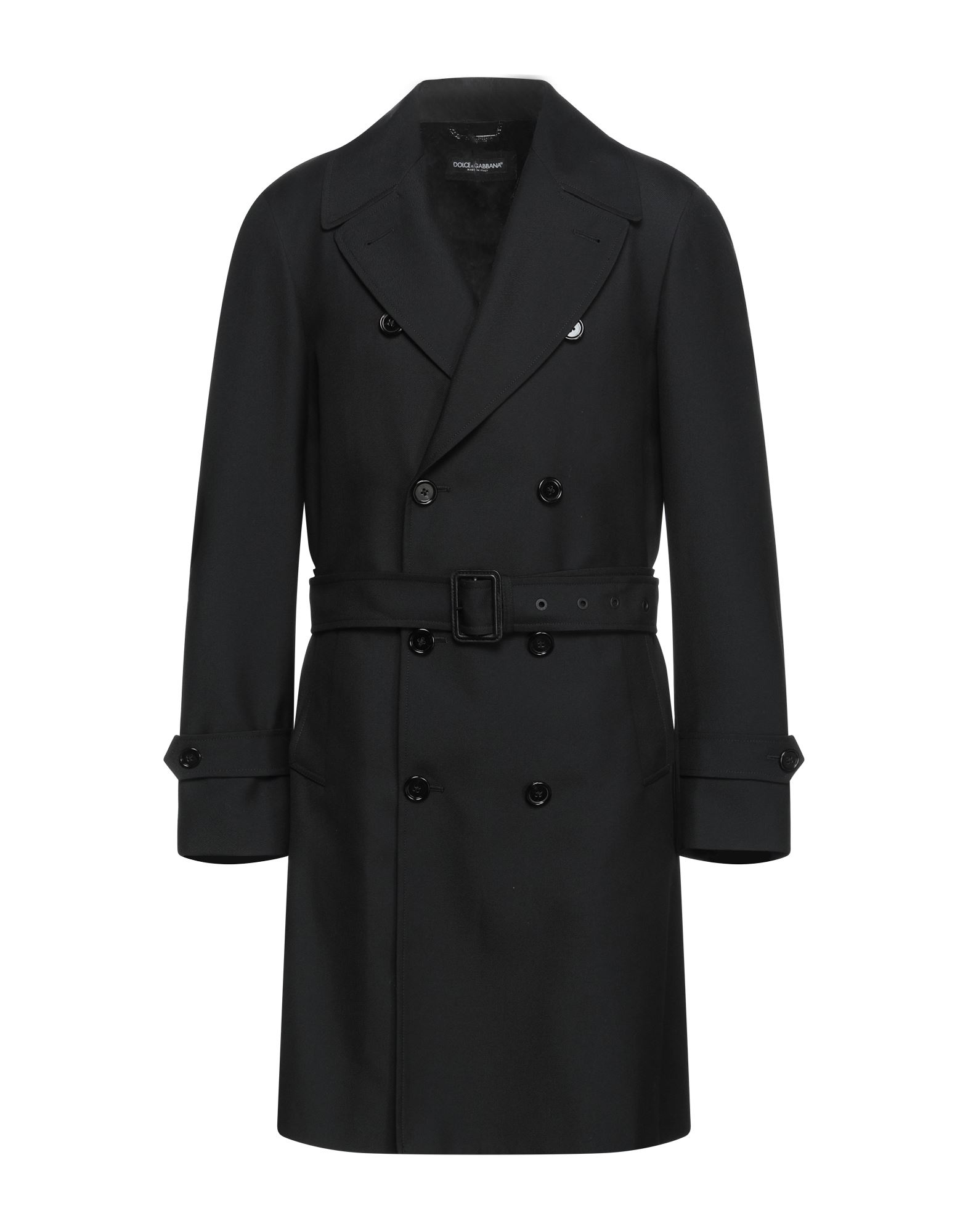 Dolce & Gabbana Overcoats In Black