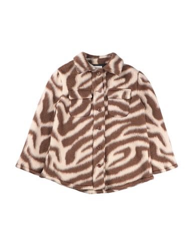 Douuod Babies'  Toddler Girl Shirt Brown Size 6 Wool, Polyester, Acrylic