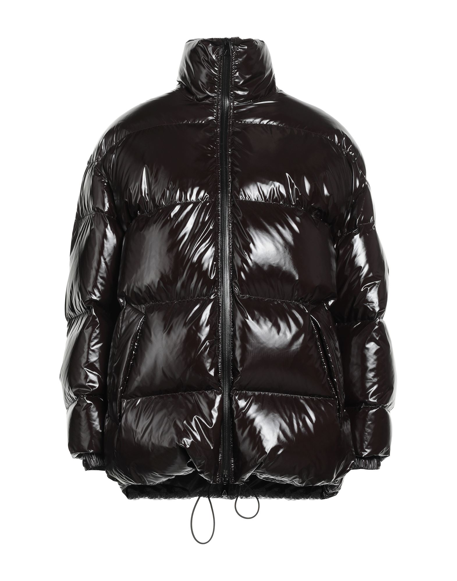 Bottega Veneta Woman Puffer Charcoal Size Xs Polyamide, Polyurethane In Steel Grey
