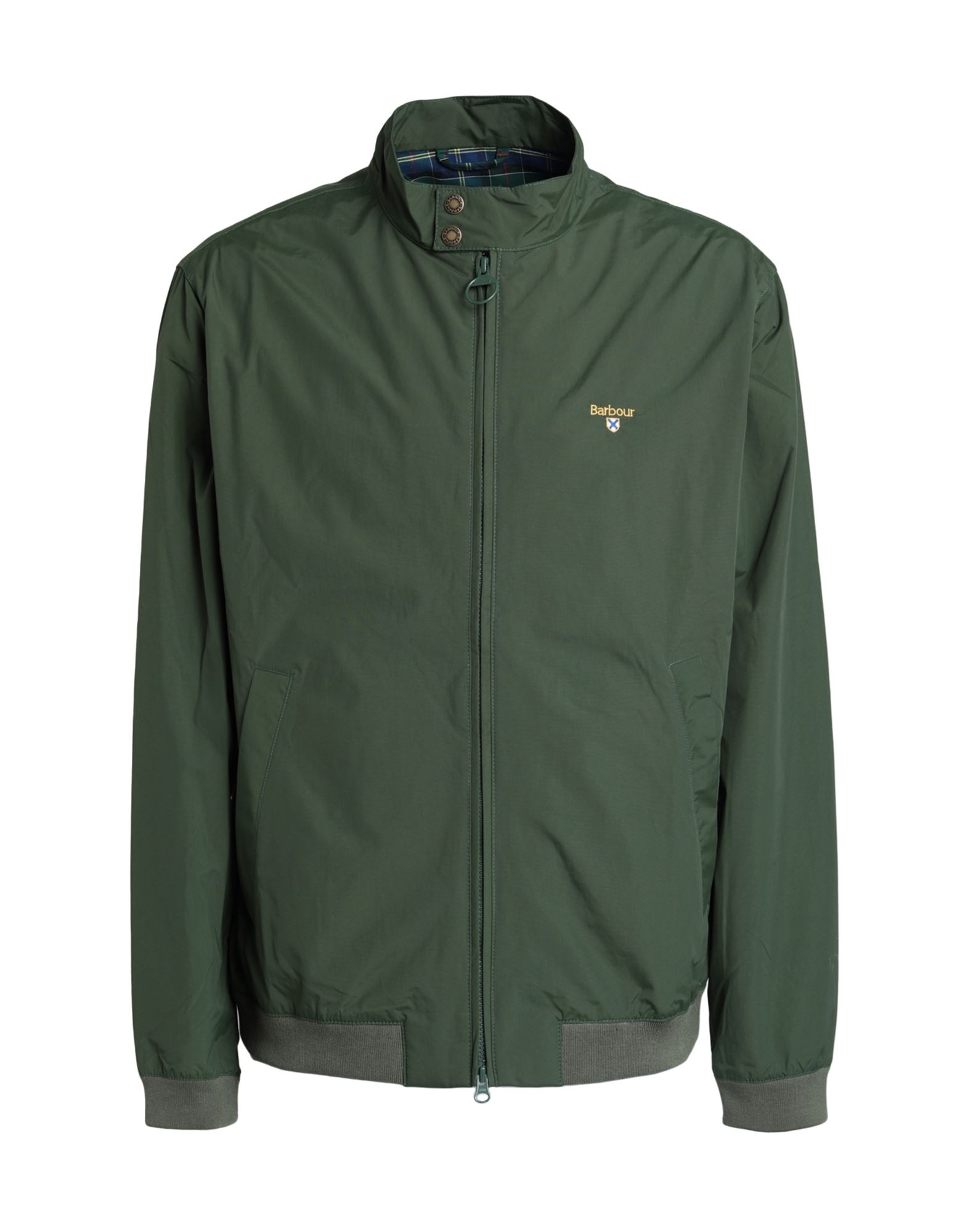 Shop Barbour Man Jacket Dark Green Size Xl Polyamide, Polyurethane Coated