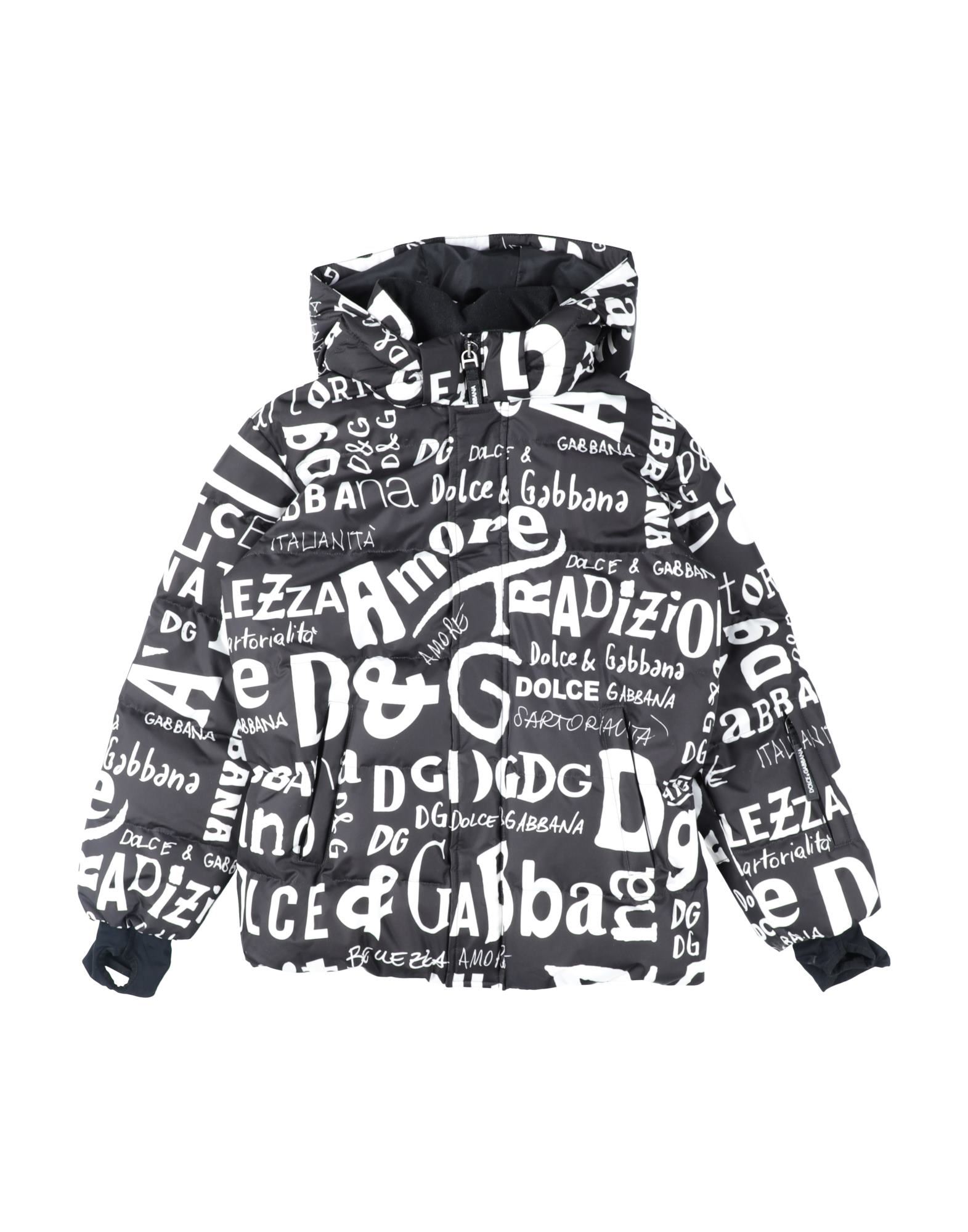 Dolce & Gabbana Kids' Down Jackets In Black