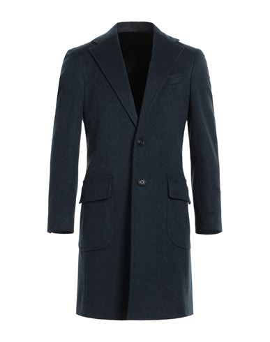 Barba Napoli Man Coat Navy Blue Size 38 Virgin Wool