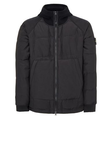 Stone Island,Jacket,Man,Black,Size XXL,72% Cupro 28% Cotton