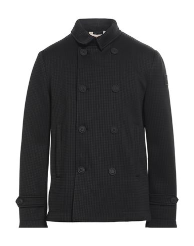 Dekker Man Coat Black Size M Polyester, Cotton