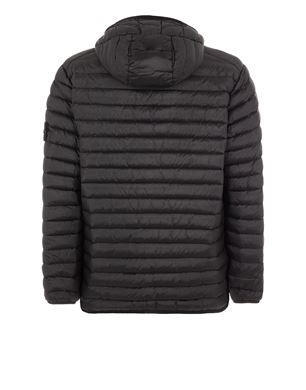 Stone island loom woven zip sale jacket black