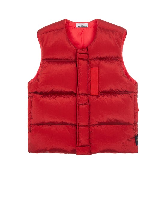 Sold out - STONE ISLAND G1019 NYLON METAL IN ECONYL® REGENERATED NYLON DOWN Waistcoat Man Red