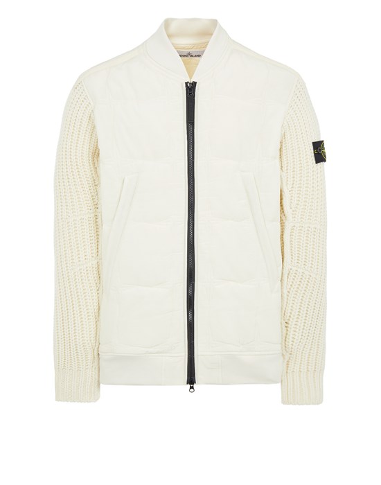 Cazadora Hombre 43333 CUPRO COTTON STELLA WITH PRIMALOFT® INSULATION TECHNOLOGY AND KNIT Front STONE ISLAND