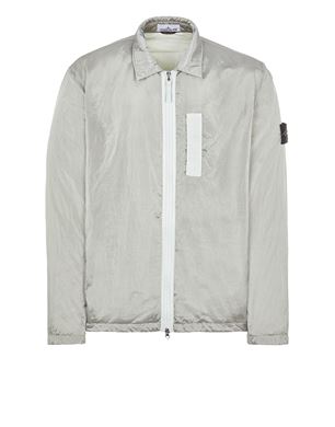 Stone island clearance silver metallic jacket