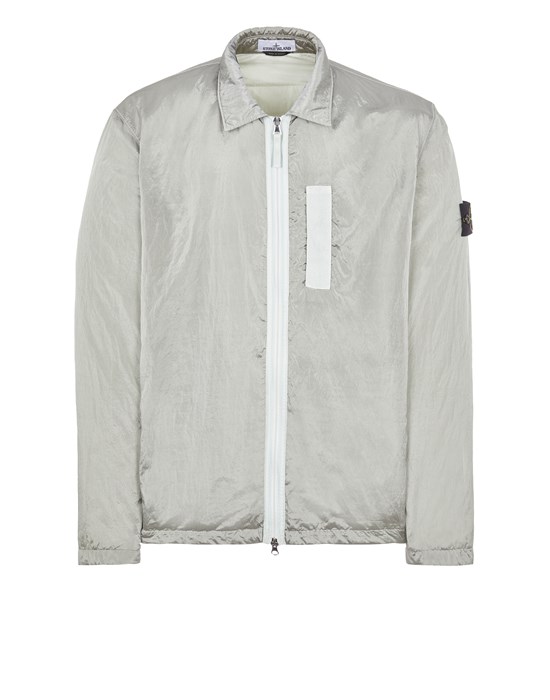 Sold out - Other colors available STONE ISLAND Q0519 NYLON METAL IN ECONYL® REGENERATED NYLON WITH PRIMALOFT®-TC LIGHTWEIGHT JACKET Man Pearl Gray