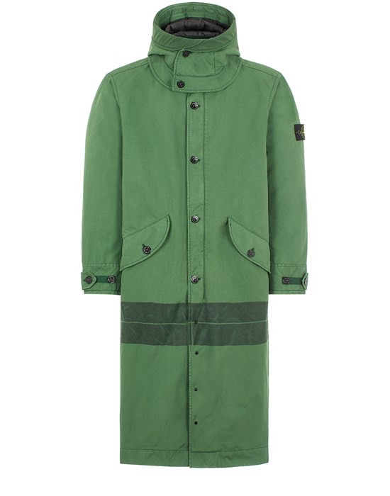 Sold out - STONE ISLAND 70649 LASER PRINTED DAVID-TC WITH PRIMALOFT® P.U.R.E™ INSULATION LONG JACKET Man Olive Green