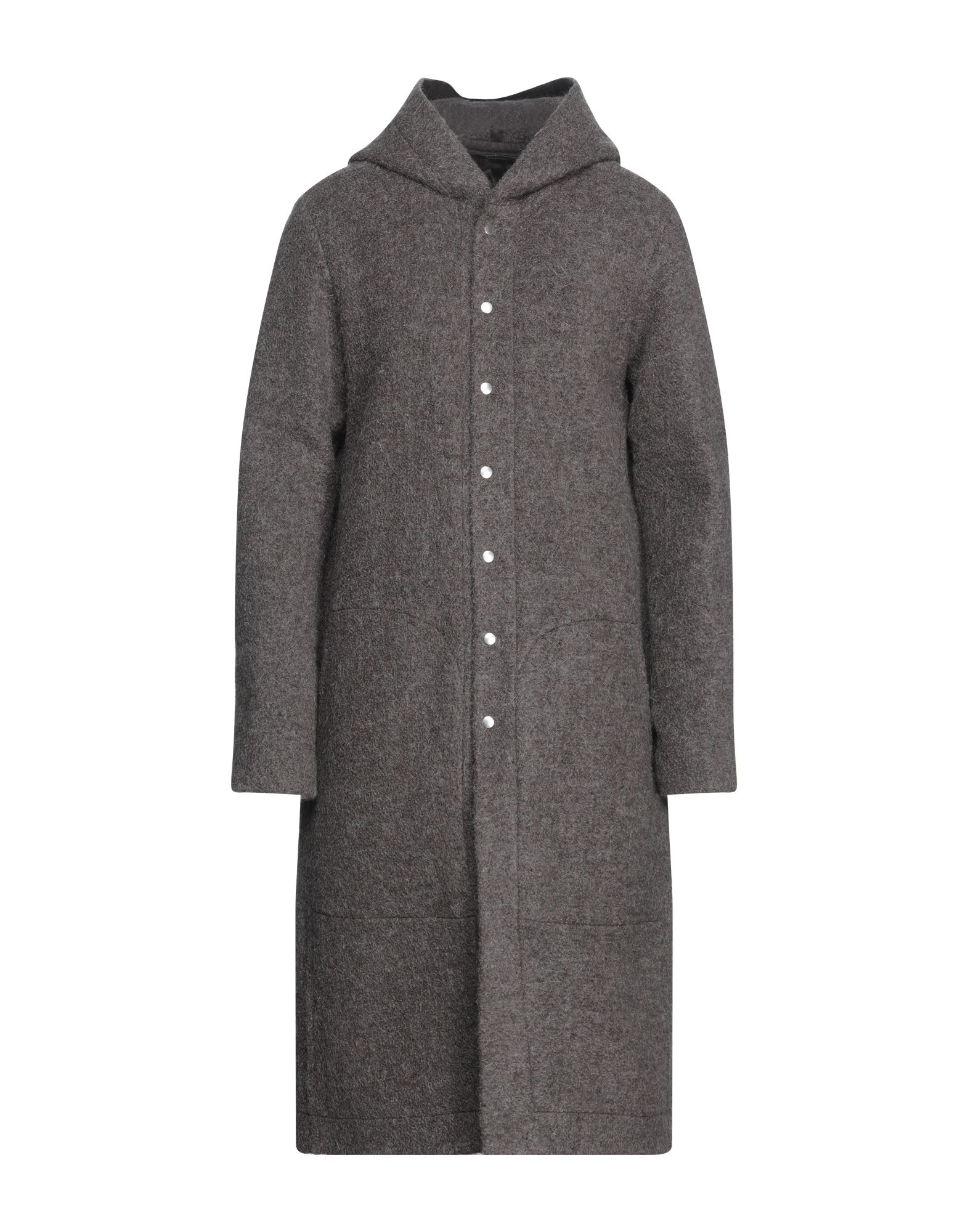 Rick Owens Coats In Khaki